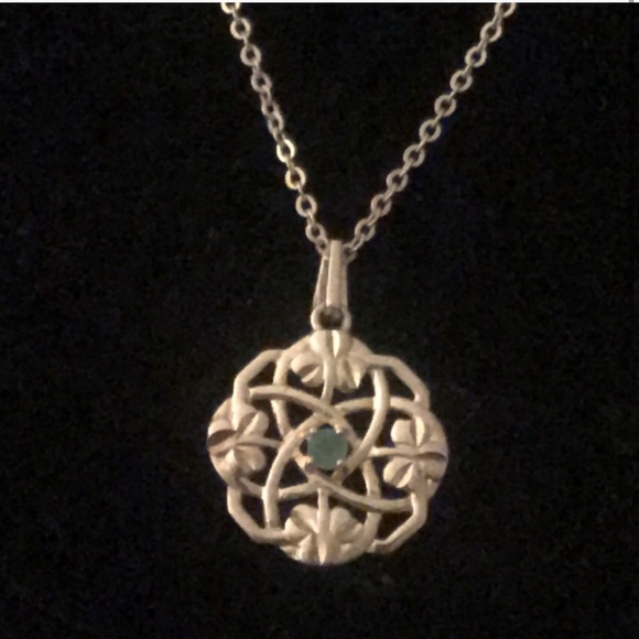 Vintage Jewelry - Vintage .925 sterling silver necklace and chain